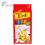 مداد رنگی 12 رنگ مقوای لاک پشت ایرانی
