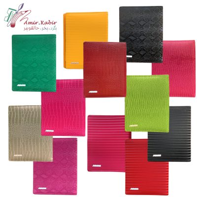 دفتر کلاسور 26 حلقه چرم 100برگ عرش کد 77