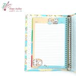دفتر کلاسور 26 سوراخ کاغذ طرح دار کاما - تصویر 6