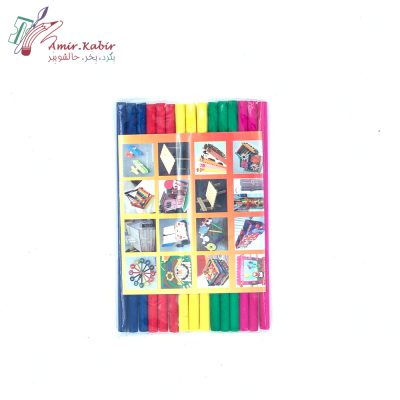 چوب بستنی درجه 1 گرد رنگی