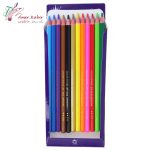 مداد رنگی 12 رنگ جعبه مقوایی ام کیو MQ بنفش - تصویر 2