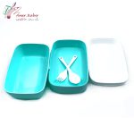 ظرف غذای کارا 2 طبقه مستطیل 054 - تصویر 2