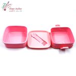 ظرف غذای 2 طبقه کوچک ریحانه - تصویر 3