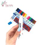 ماژیک وایت برد 12 رنگ جکسین - تصویر 2