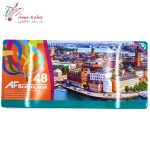 مداد رنگ 48 رنگ فلزی اسکول مکس - تصویر 3