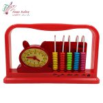 چرتکه 5 میل همراه ساعت آموزشی - تصویر 4