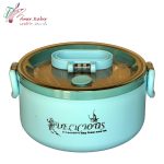 ظرف غذا خارجی استیل ماکرویو آبی 800 میل