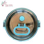 ظرف غذا خارجی استیل ماکرویو آبی 800 میل - تصویر 2