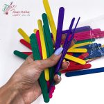 چوب بستنی درجه 1 باریک رنگی