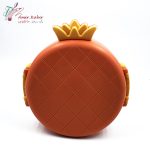 ظرف غذا گرد استیل آناناس نارنجی