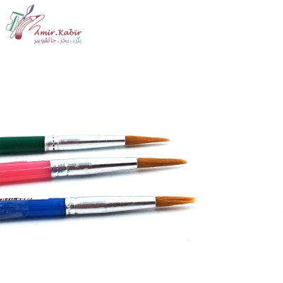 قلمو گواشی گرد رنگی سایز 3