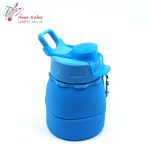 قمقمه سیلیکونی گیره دار آبی - تصویر 2