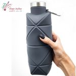 قمقمه سیلیکونی 8 ضلعی مشکی