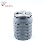 قمقمه سیلیکونی تاشو طوسی - تصویر 2