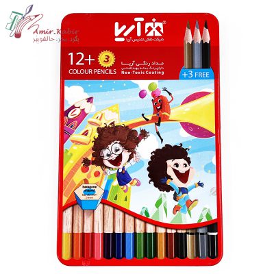 مداد 12 فلزی آریا