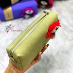 جامدادی تک زیپ طرح چرم عروسک برجسته ناسی - تصویر 4