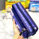 جامدادی 3 زیپ پارچه ای دخترانه سویل 4034 - تصویر 2