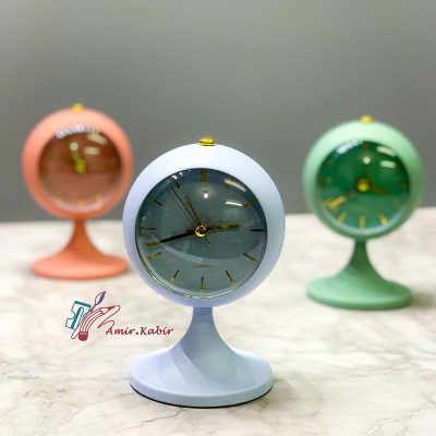 ساعت رومیزی پایه دار زنگ دار کوچک