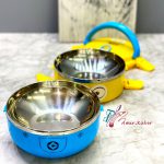 ظرف غذا 2 طبقه ماکرو استیل طرح مینیون - تصویر 5