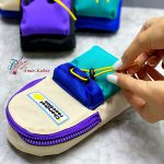 جامدادی 2 زیپ پارچه ای اعلی هنرسرا - تصویر 3