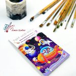 دفتر آبرنگی 6 رنگ بزرگ