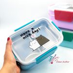 ظرف غذا استیل 2 طبقه 2 تکه 2082 - تصویر 2