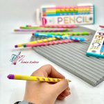 مداد مشکی 3 گوش اسکول فنس - تصویر 3
