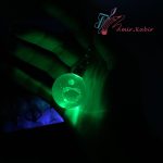 سرکلیدی گوی کریستال چراغ دار - تصویر 2