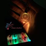 سرکلیدی گوی کریستال چراغ دار - تصویر 3