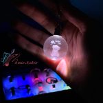 سرکلیدی گوی کریستال چراغ دار - تصویر 5