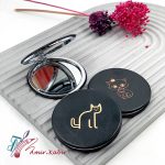 آینه جیبی چرم گربه
