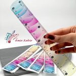 خط کش 20 سانت ژله ای رنگی