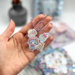 پک استیکر سرکلیدی و بادبزن کرومی - تصویر 5