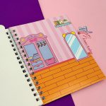 استیکر دفترچه ای کرومی فنر بغل - تصویر 3