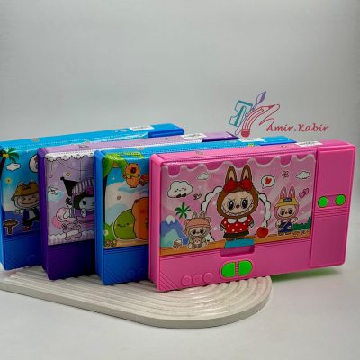 جامدادی آهنربایی کتابی پهن 5 کشو لبوبو کرومی